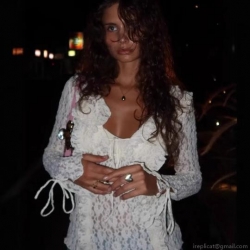 Women's Elegant White Lace Ruffle Long Sleeve Blouse Chic Tie-Up V-Neck Slim Fit Mesh Blouses For Women Socialite Party Dating Sweet Tops