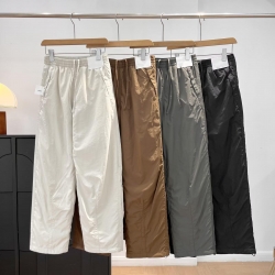 Women's Winter Warm Fleece Lined Wide Leg Pants Casual Drawstring Elastic Waist Straight Trousers Solid Color Comfort Loose Bottoms for Women