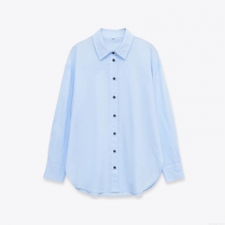 Women's Fashion Casual Long Sleeve Blouse Polka Dot Solid Color Button Down Shirt Elegant Office Lady Tops For Spring Autumn