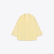 Women's Casual Linen Blend Shirt Vertical Striped Solid Color Button Down Blouse Oversized Lightweight Long Sleeve Streetwear Top For Lady