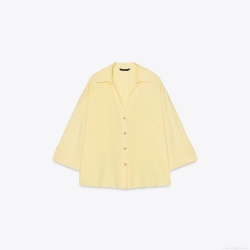 Women's Casual Linen Blend Shirt Vertical Striped Solid Color Button Down Blouse Oversized Lightweight Long Sleeve Streetwear Top For Lady