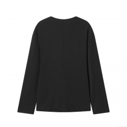 Women Fashion Casual V Neck Button Down Cardigan Long Sleeve Polyester Solid Color Loose Blouse Shirt Top For Winter Autumn