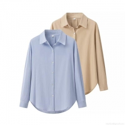 Women's Casual Long Sleeve Blouse Polyester Cotton Linen Texture Button Down Shirt For Holiday Streetwear Spring Autumn Solid Color Loose Lapel Tops